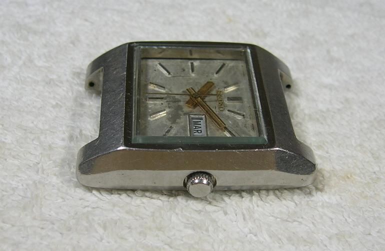 VINTAGE UFO CASE SEIKO BELL MATIC ALARM AUTOMATIC WRISTWATCH BIG STEEL 