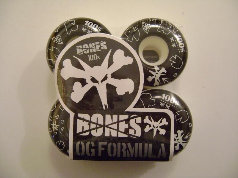 Bones 100s OG Asteroids Skateboard Wheels 55mm  