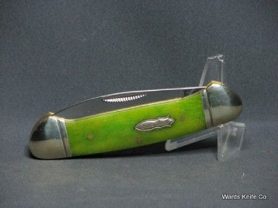 New Rough Rider Canoe with Smooth Lime Green Handles RR1173  