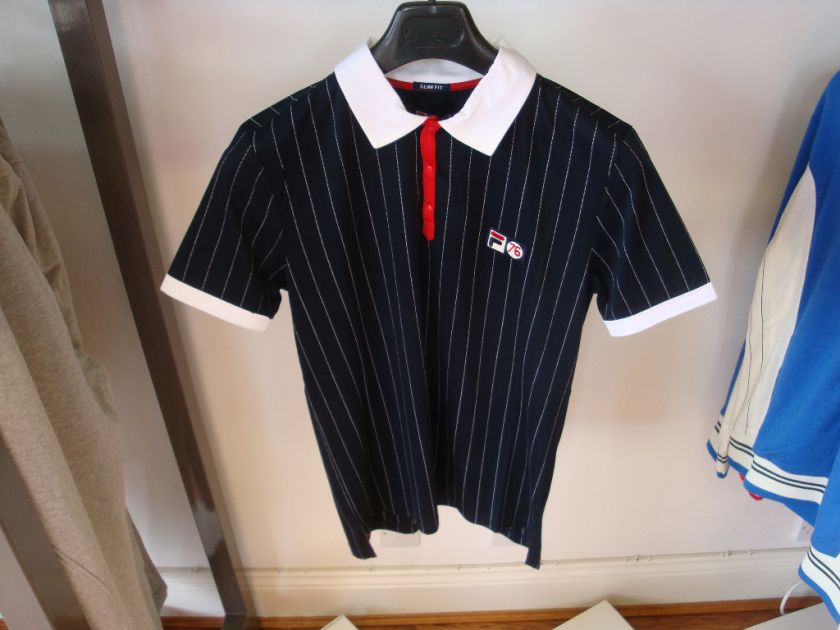 FILA VINTAGE BJ polo BB1 BORG 80s casuals retro SLIM  