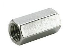 Stainless Steel Coupling Nuts 25/PCS #8 32 x 1/2  