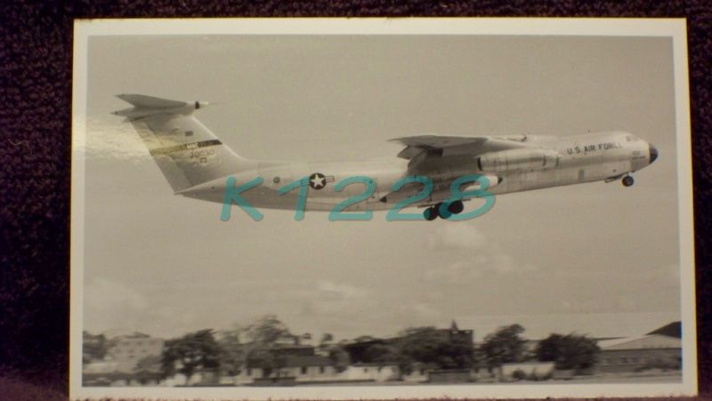 Vintage Plane Photo Lockheed Starlifter C 141A   K1228  