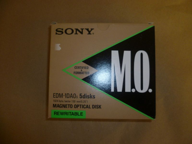 SONY REWRITABLE MAGNETO OPTICAL DISK, EDM 1DA0SA , LOT  