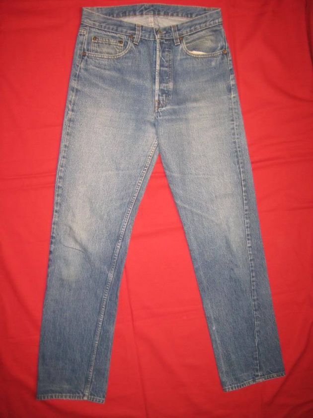 D2554 levis 501 prewash vint jeans 32x34 distress fade  