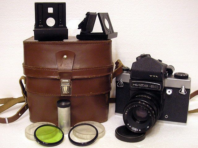 KIEV 6C TTL + LENS VEGA 12B VINTAGE USSR RUSSIAN MEDIUM FORMAT CAMERA 