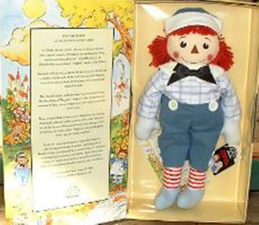 1997 MIB Limited Editon Storybook Raggedy Andy   Applause doll  