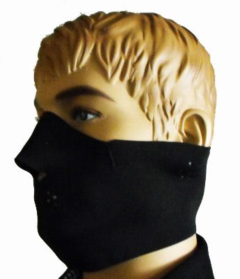 BLACK Full Mask biker motorcycle ski snowboard winter  