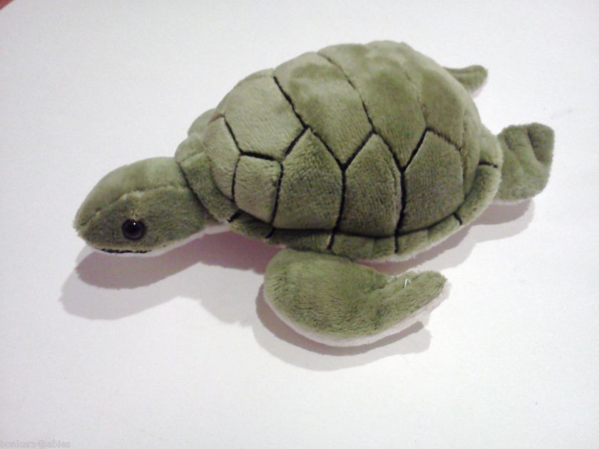 HTF Monterey Bay Aquarium SEA TURTLE Soft Cotton Filled Plush LOVEY 