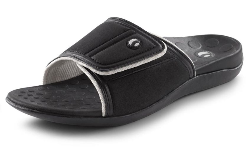 Orthaheel Kiwi   Plantar Fasciitis Slide Sandals   Black   Men & Women 