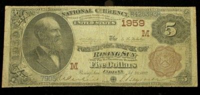1882 BROWN BACK NB OF RISING SUN, INDIANA  6 KNOWN  (CH# 1959 
