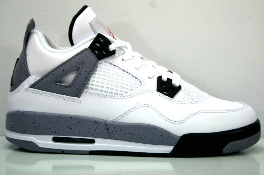 JORDAN RETRO 4 WHITE CEMENT GS SZ 4 6 GRADE SCHOOL BIG KIDS  