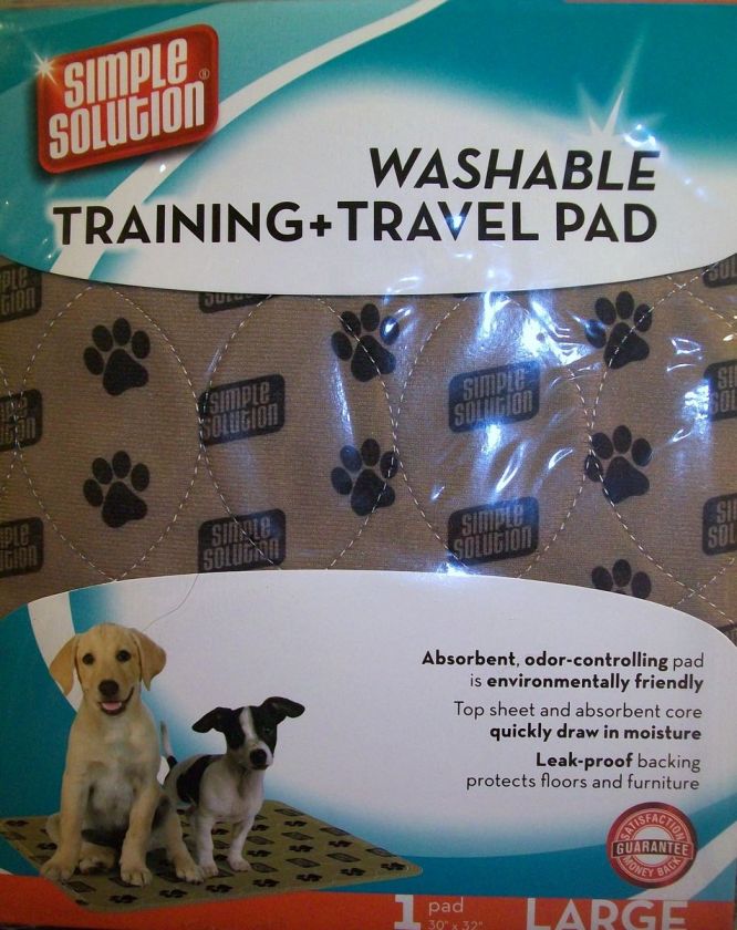 SIMPLE SOLUTION WASHABLE TRAINING + TRAVEL PAD ~WASHABLE & REUSABLE 