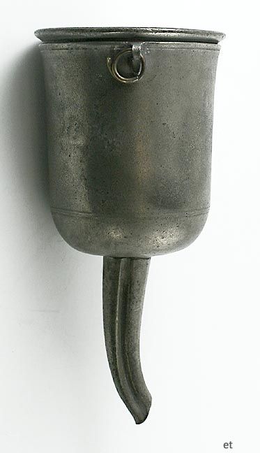 LATE 1700s QUALITY ENGLISH GEORGIAN PEWTER WINE FUNNEL  