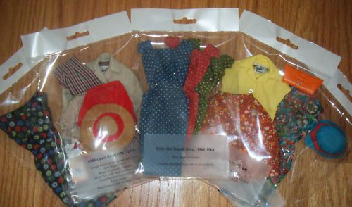 Vintage BARBIE Archival Quality Clothes DISPLAY BAGS 1959 66 YOU 