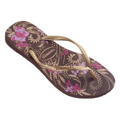 NEW HAVAIANAS 2012 SLIM SEASON BROWN   ALL SIZES  