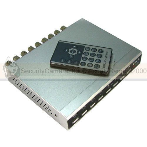 8CH Real Time Video Quad Processor for Security Camera DVR System 