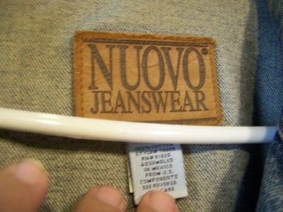 VINTAGE NUOVO JEANSWEAR JACKET GOOD CONDITION XL  