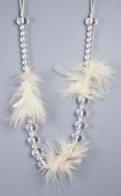   Feather Tassle Tieback Wedding Decor Christmas Tree Garland  