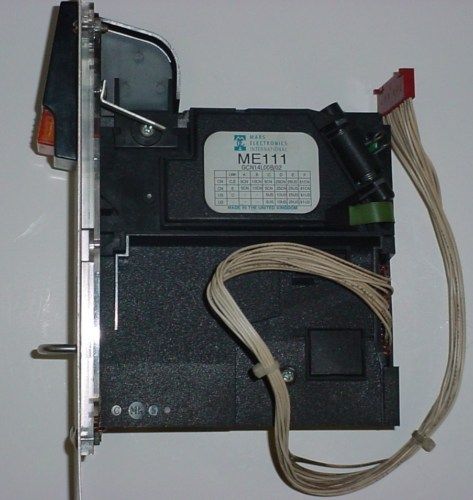 MARS ELECTRONICS ME 111 COIN ACCEPTOR MAY WORK, PRICED FOR PARTS 