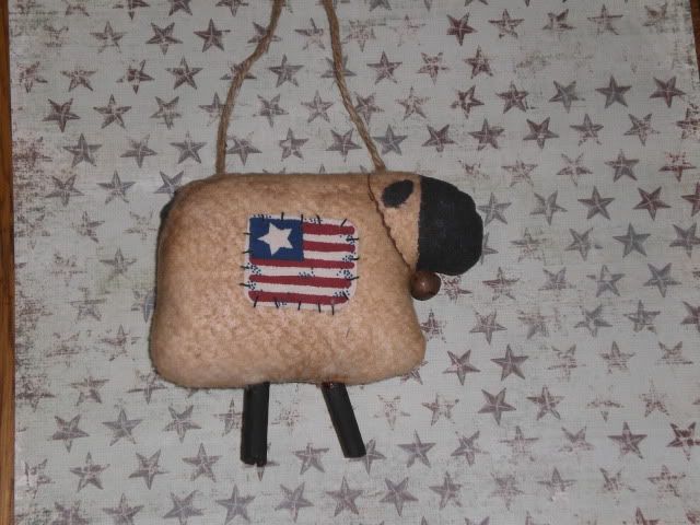 Primitive Americana SHeeP EwE Ornie Bowl Filler DOLL  