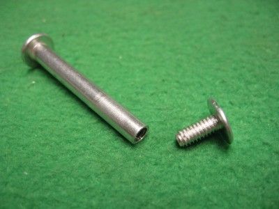   ALUMINUM RIVET SCREW FASTENER BINDER BINDING POST 8 32 x 3/16 x 1 1/2