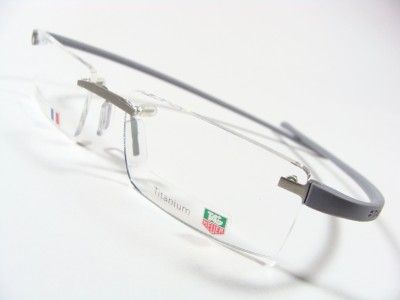 TAG HEUER EYEGLASSES 3101 TITANIUM GREY SILVER NEW AUTHENTIC  