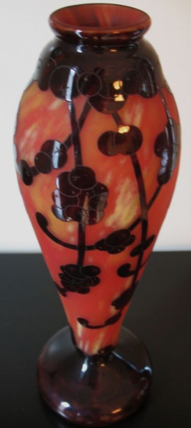 Art Deco Schneider Le Verne Francais Vase  