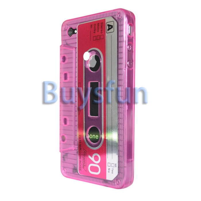   Hot pink TPU GEL COVER CASE For VERIZON ATT SPRINT IPHONE 4S  