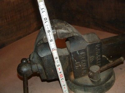 vintage C. Parker bench vise  