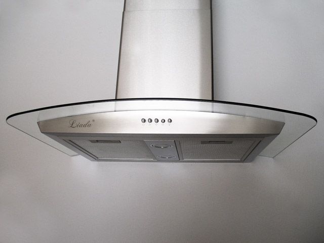 New 30 Stainless Steel Wall Mount Kitchen Range Hood Ventilation Fan 