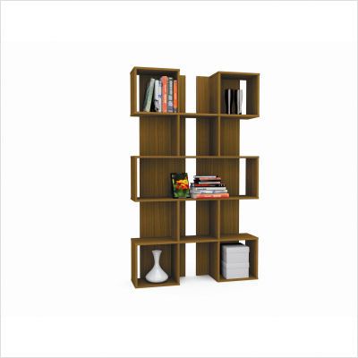 dCOR design Contemporary Walnut Bookshelf WL 7206 776069401750  