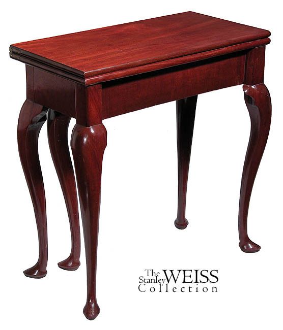 SWC 5 legged Queen Anne Card Table, Irish, c.1760  