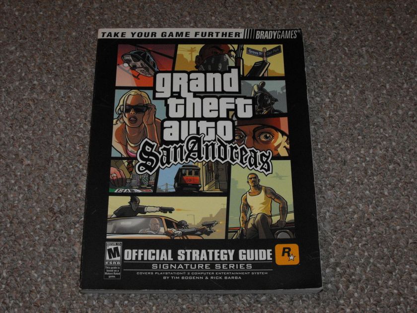   Auto San Andreas Brady Strategy Guide for Playstation 2 PS2  