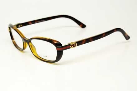 GUCCI GG 3200 UOO S.52 RX GLASSES CHOCOLATE HAVANA PLASTIC EYEGLASSES 