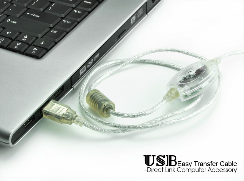 Computer USB PC to PC data file share Transfer Cable  