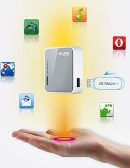 TP Link Portable 3G/3.75G USB Modem Share Internet Wireless N Router 