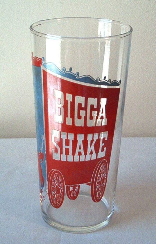 VINTAGE SEALTEST ICE CREAM BIGGA SHAKE SODA FOUNTAIN MILKSHAKE GLASS 