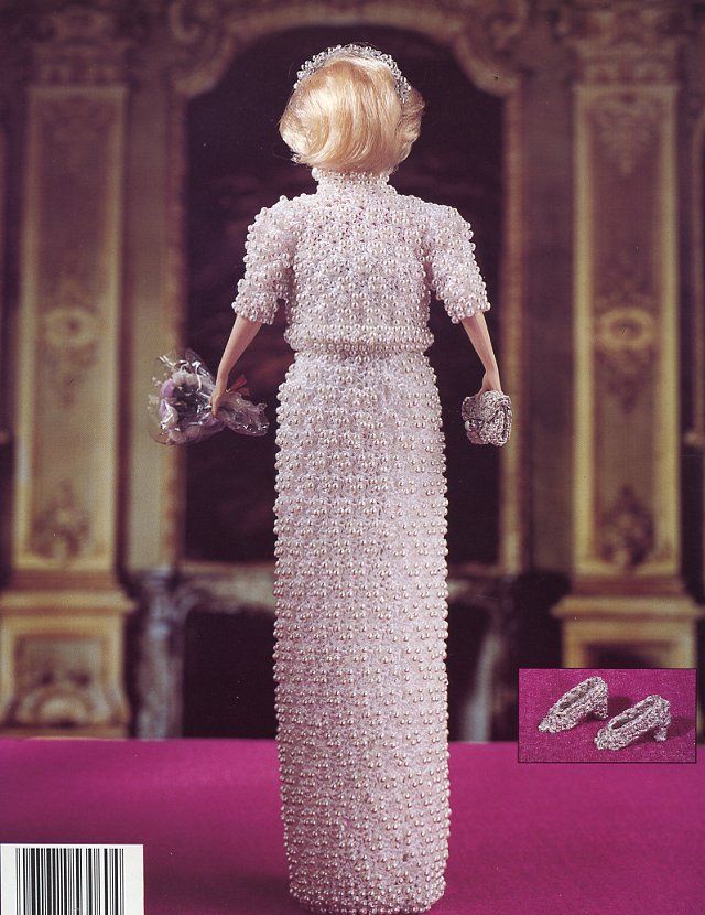   Diana 1989 Beaded Evening Suit for Barbie Paradise #49 Crochet PATTERN