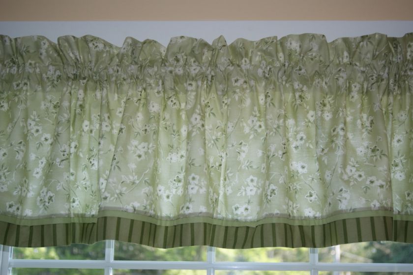   Toile Valance 17 X 81 Can Alter Curtain Window Treatment  