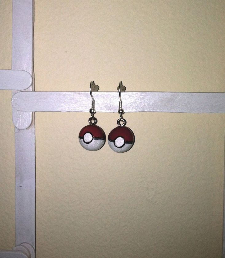 Cute Pokemon Pokeball Earrings Pendant Charm Jewelry  