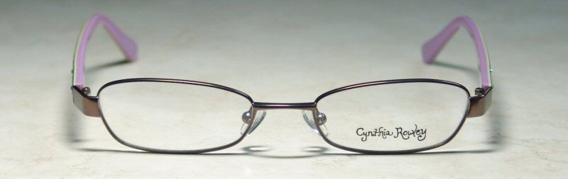 NEW CYNTHIA ROWLEY CR 0215 49 18 135 BROWN/BLUE/PURPLE EYEGLASSES 