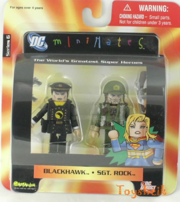 DC Minimates s6 Blackhawk & Sgt. Rock figures 64608  