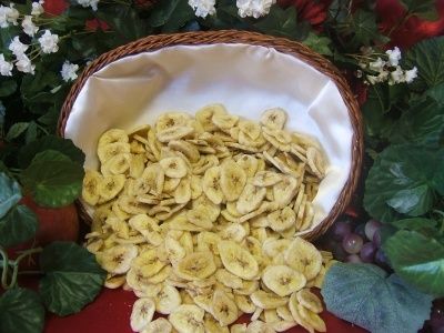 lbs Dried Banana Chips Sweetened   Great Price  