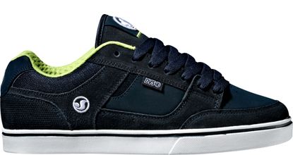 MENS DVS GETZ 5 SKATE SHOES NIB NAVY/LIME SUEDE  