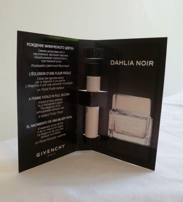 New Dahlia Noir by Givenchy Eau de Toilette Sample 1ml .03 fl oz 