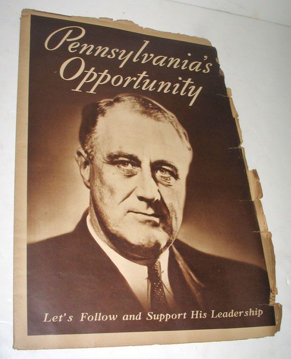 PRESIDENT ROOSEVELT PA DEMOCRAT ELECTION BOOKLET 1935  