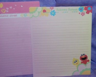 50 Sheet Sesame Street Babies Elmo Flowers Volume Stationary Letter 