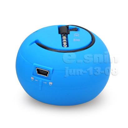 Blue 3.5mm Mini Portable Speaker For Sony Ericsson W8  