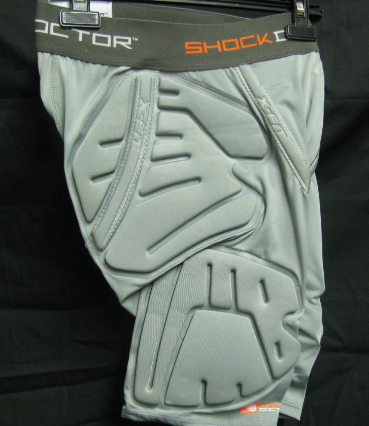 New Shock Doctor SHOCKSKIN 5 Pad Football Imp. Shorts G  