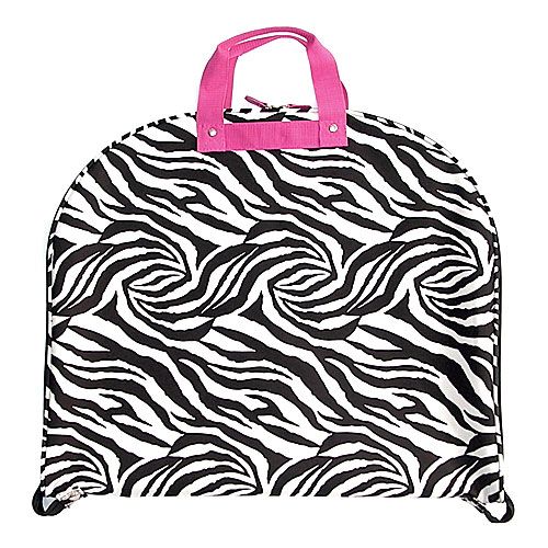 ZEBRA GARMENT DRESS BAG SUIT TOTE LUGGAGE SUITCASE PINK  